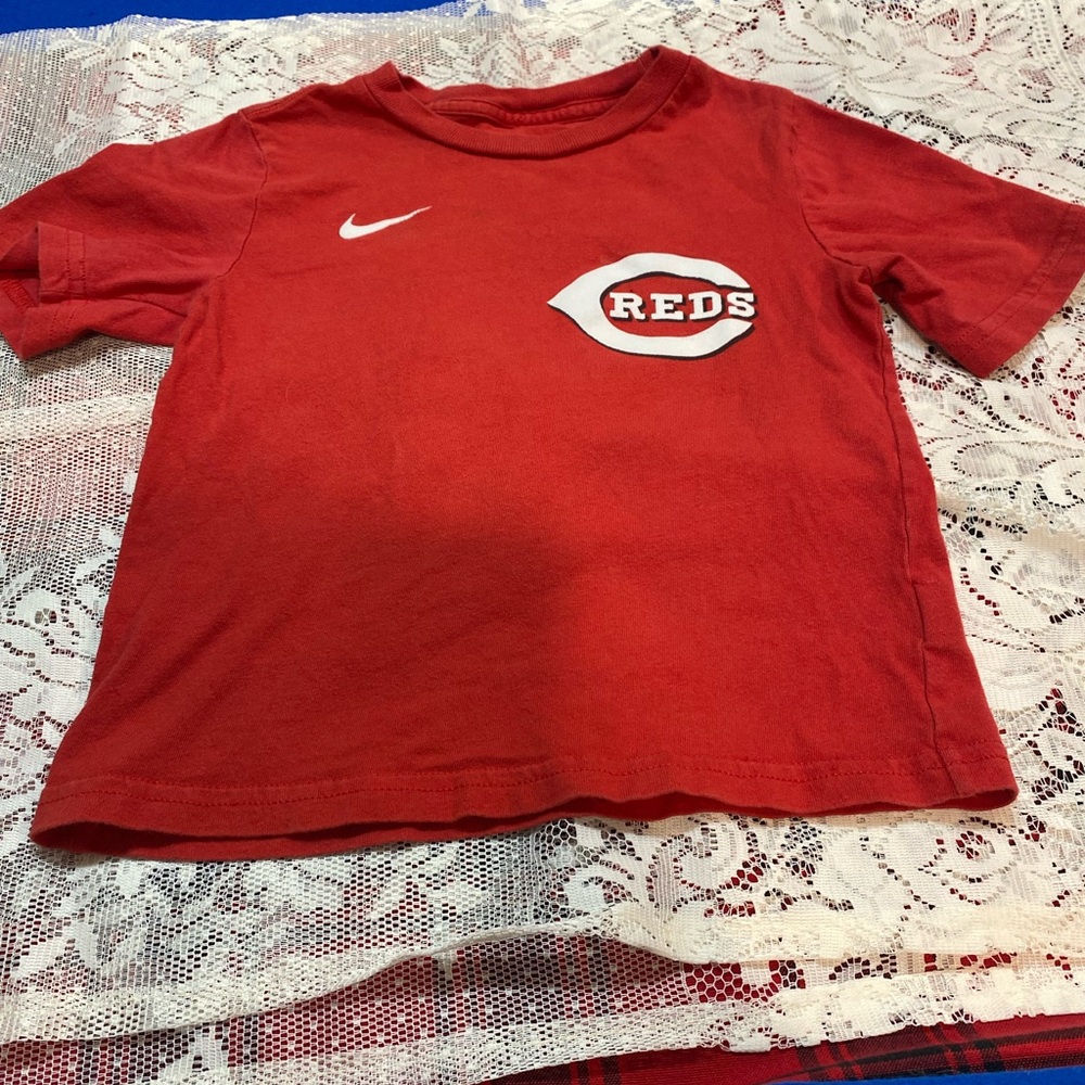 Nike Kids Red Graphic T-Shirt #19 Votto